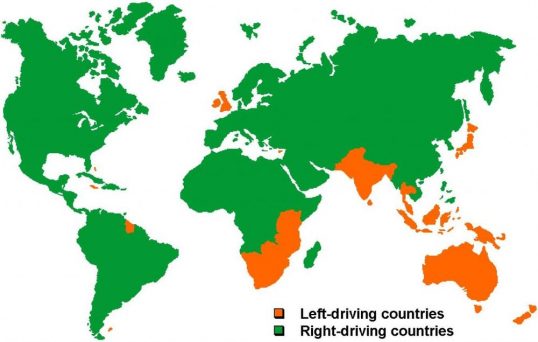 چرا برخی کشورها از سیستم رانندگی فرمان راست استفاده می‌کنند؟ 
