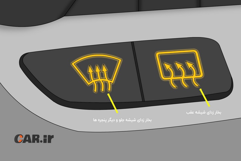 بخار زدایی شیشه های خودرو در باران - car.ir