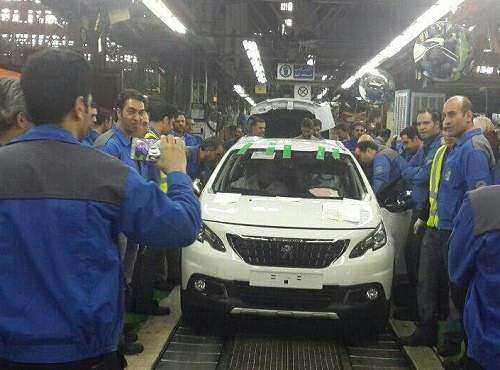  اولین دستگاه از پژو 2008 در ایران خودرو تولید شد